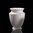 Olympus Vase, weiß, glasiert