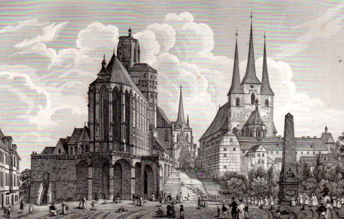 Erfut Erfurter Dom 1838