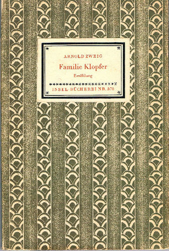 370 Insel-Bücherei, Zweig, Familie Klopfer, Erstausgabe 1952