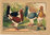 Taubenrassen Huhnschecke Chromolitho aus Schachtzabel, um 1914